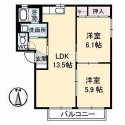 オレンジコート・フジ（Ｓ）の物件間取画像